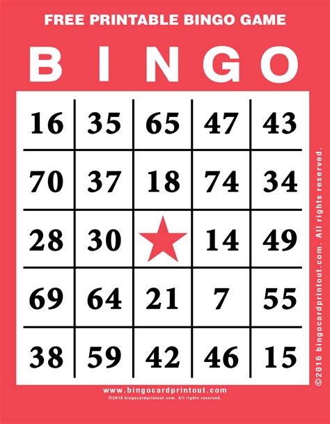 printable bingo game bingocardprintoutcom