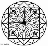 Coloring Kaleidoscope Pages Printable Adults Getcolorings sketch template