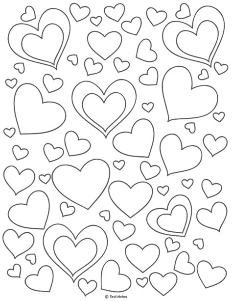 heart template  printable heart cut  stencils  coloring page