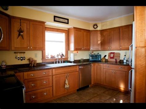 modern kitchen  oak cabinets youtube