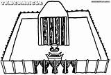 Tabernacle Coloring Pages Building sketch template