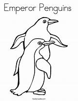 Coloring Emperor Pages Penguin Library Clipart Colouring sketch template