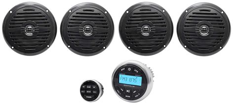 hot tub audio system  bluetooth gauge hole receiver  black speakers walmartcom