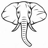 Elephant Outline Clip Easy Baby Clipartix Related sketch template