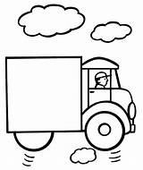 Easy Coloring Pages Printable Print Boys Kids Truck Kindergarten Simple Color Sheets Colorings Getdrawings Getcolorings Popular Boat Comments sketch template