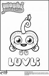 Moshi Monster Luvli sketch template