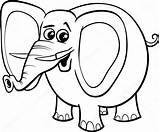 Colorear Elephant Afrique Especies sketch template