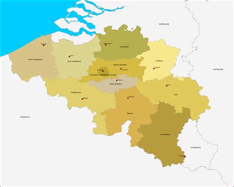 topografie provincies en hoofdsteden van belgie wwwtopomanianet