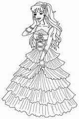 Coloring Princess Pages Barbie Alina sketch template