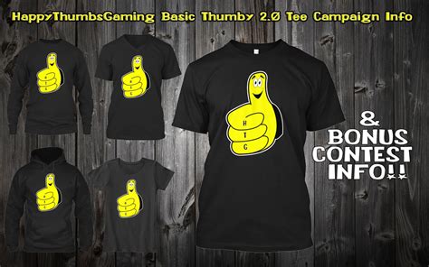gamebreak happythumbsgaming basic thumby  tee  bonus contest info htg happy thumbs gaming