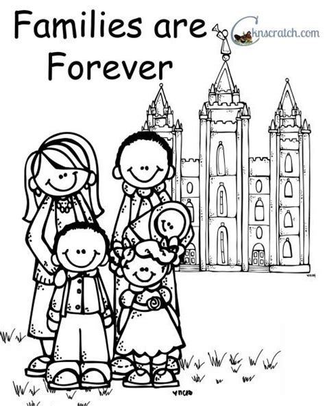 nursery lesson  family coloring pages family coloring lds