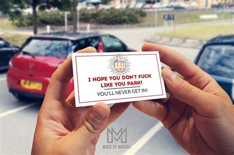 bad parking note cards  behance