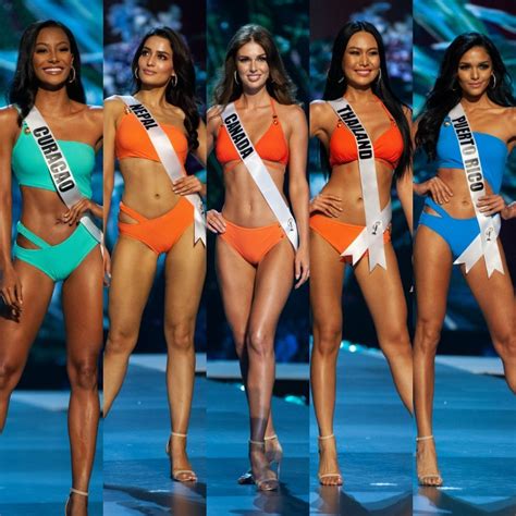 Swimsuits From The Miss Universe 2018 Pageant Swimsuits Pageant