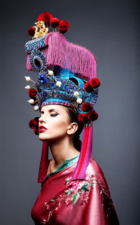 Dancing Dragon Chinese Opera Headdress Hat Created By Anya Caliendo