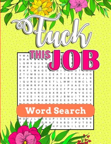 fuck this job word search naughty and lewd swear word search puzzles