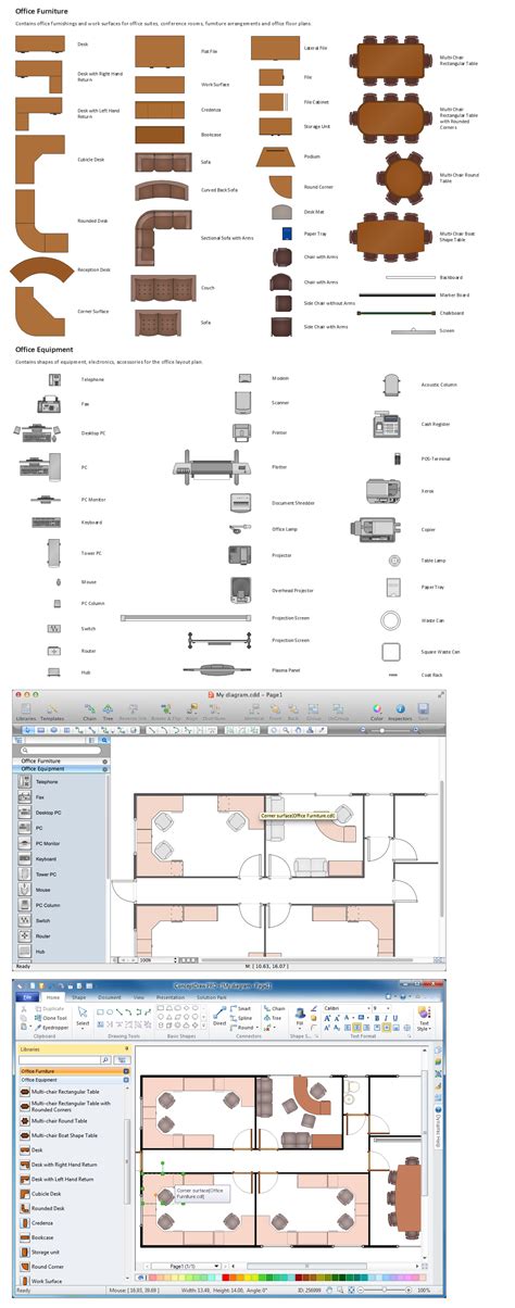 building drawing tools design element office layout plan