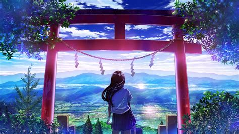 anime landscape wallpaper p