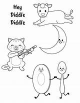 Diddle Preschool Enchantment Study Nursery Rhyme Rhymes Homeschool Rock sketch template