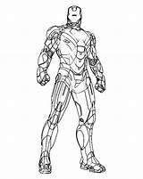 Ironman sketch template