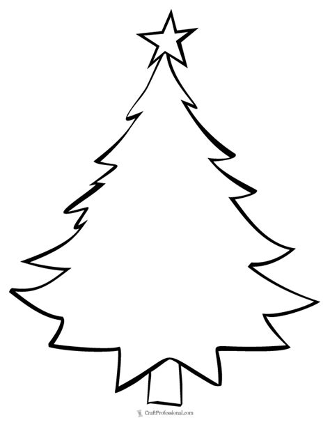 hard christmas tree coloring pages