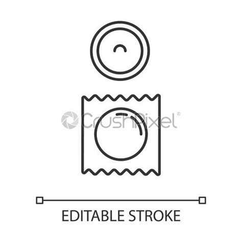 vaccination linear icon medical injection contraceptive syringe safe