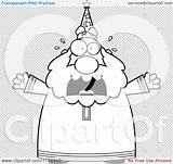 Freaking Plump Wizard Old Outlined Coloring Clipart Vector Cartoon Cory Thoman sketch template