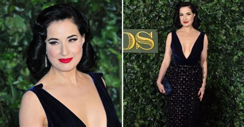 Dita Von Teese Oozes Sex Appeal With Plunging Neckline