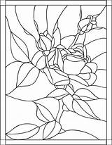 Coloring Stained Glass Pages Adult Rose Adults Color Books Printable Book Colouring Windows Geometric Patterns Painting Choose Board Mandala Nouveau sketch template