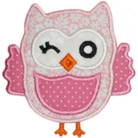 winky owl applique