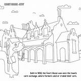 Coloring Pages Courtroom County Courthouse Kildare Getcolorings Getdrawings sketch template