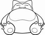 Snorlax Pokemon Coloring Pages Draw Sleeping Getcolorings Color Printable sketch template