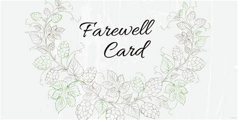 farewell card template word professional sample template