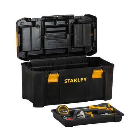 Stanley Products Storage Tool Boxes Essential Toolbox Plastic Latch