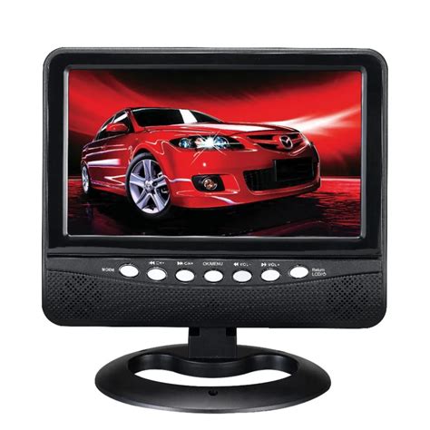 good brightness mini portable tv  car   dc   years guarantee  portable