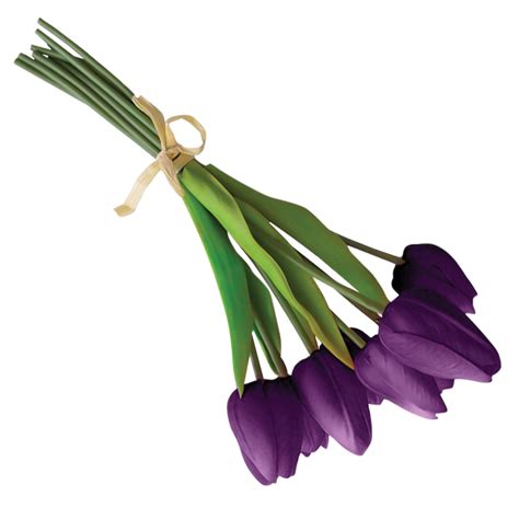 dark purple silk tulip single stem bouquet 16 fisch