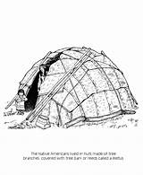 Coloring Pages Pilgrims Story Hut Native Printables Usa Go Thanksgiving History Print Next Back Pilgrim sketch template