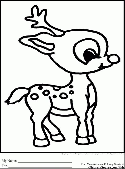 reindeer cartoon coloring pages  getcoloringscom  printable