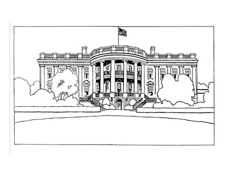 white house coloring pages  printable coloring pages  kids