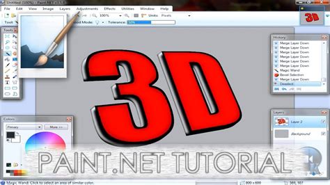 paintnet tutorial number    text youtube