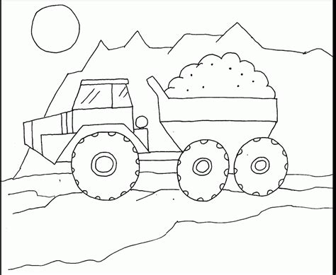 dump truck coloring page  printable coloring pages  kids