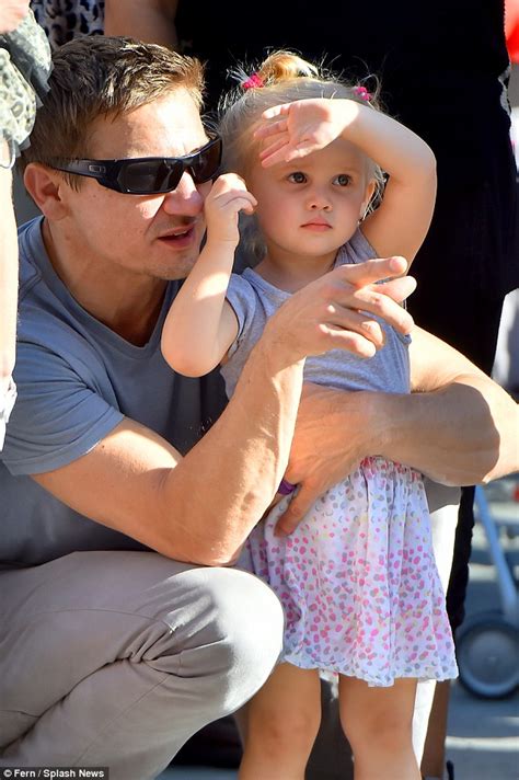 jeremy renner shows his soft side as he takes daughter ava for a day