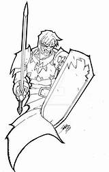 Paladin Lineart sketch template