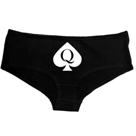 Qos Queen Of Spades Panties Thong And Knickers Big Black Cock Etsy Uk