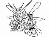 Gundam Sd Coloring Pages Lineart Sketch Deviantart Template sketch template