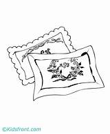 Pillow Coloring 25kb 440px sketch template