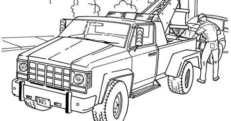 tow truck coloring page kids coloring activity pages pinterest