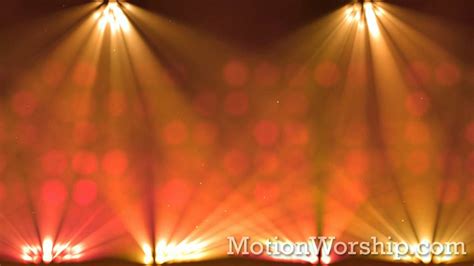 stage lights orange hd looping background  motion worship youtube
