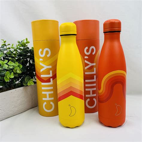 Chillys Bottle Yellow Zigzag Thermosfles 500 Ml Bastaa