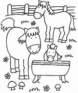 Coloring Pages Boerderij Horse Kleurplaten Joyce Juf Thema Kleurplaat Animaux Coloriage Kids Lente Ferme Paarden Farm La Pasen Tekeningen Coloringpagesabc sketch template