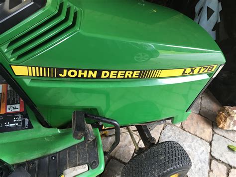 oem lx  hood stripes decal john deere lx tractor stickers   ebay
